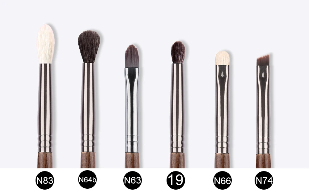 OVW 12pcs Eye Shadow Nature Hair Eyeliner Eyebrow Lip Cosmetic Beauty Makeup Brushes Tools 4
