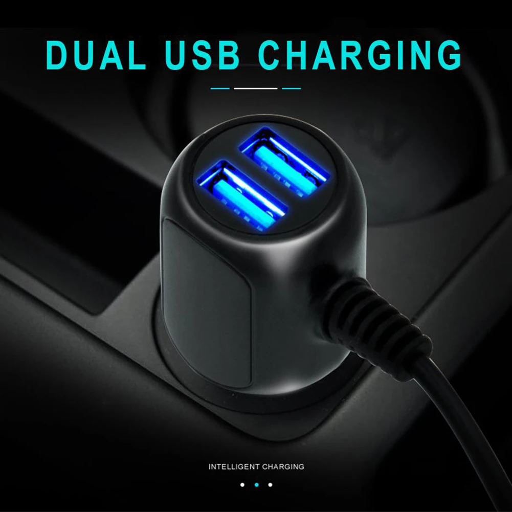 Multi-Type DVR Dash Cam Power Cable - Universal Car Charger 12-24V for Camera and GPS Devices