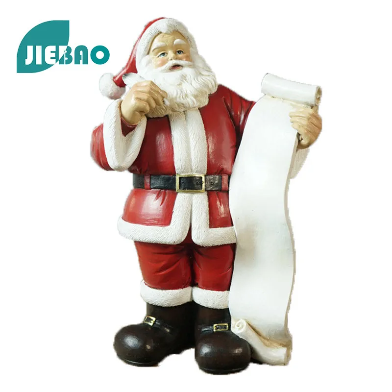 

Статуя из смолы Рождественский Санта-Клаус список скандинавских абстрактных украшений для статуэток для оформления интерьера