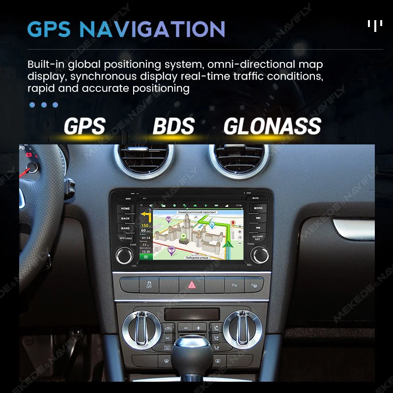 무선 CarPlay 안드로이드 자동 자동차 라디오 아우디 A3 8P 2003-2013 멀티미디어 비디오 스테레오 GPS 네비게이션 1din 헤드 유닛 Autoradio