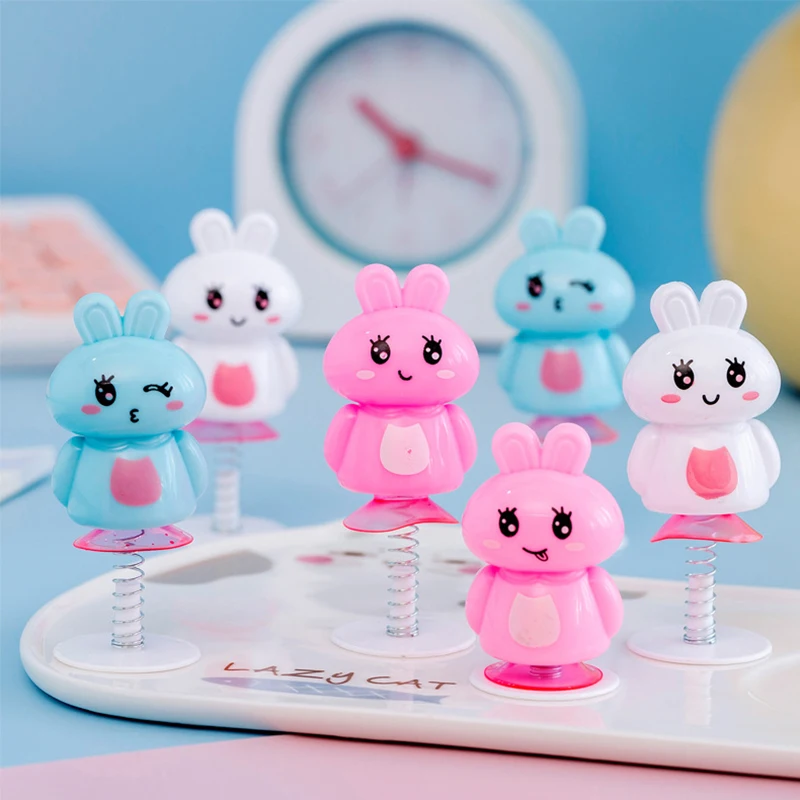 

10 шт. мультяшный милый кролик, весенние прыгающие игрушки для детей, подарки на день рождения, Пасху, вечеринку, детский душ, гусиный мешок, наполнитель Piniata