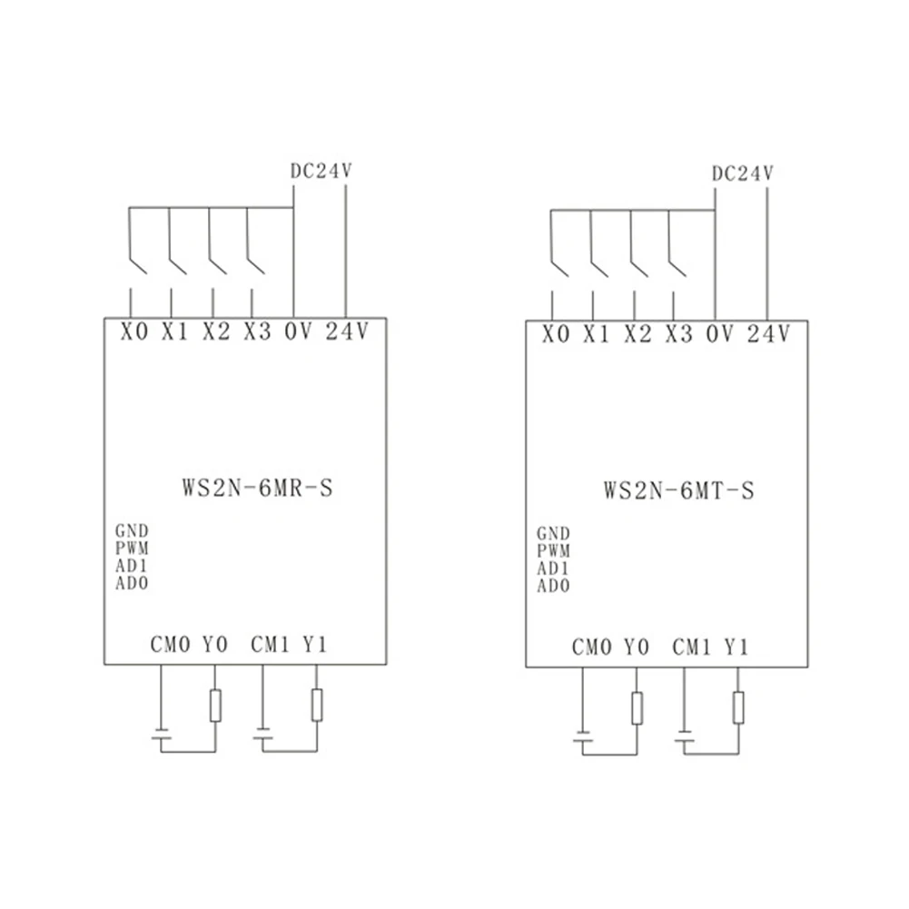 プログラム可能なロジックコントローラーモジュール,プロの工業用自動制御ボード,4入力2出力,WS2N-6MT-S (c) dc24v  AliExpress