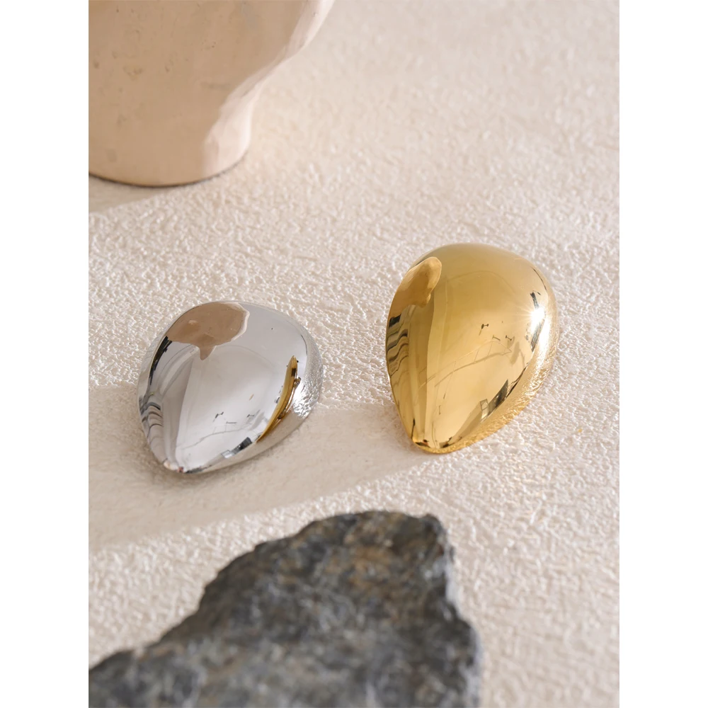 Sleek Waterproof Brooches Stainless Steel Metal