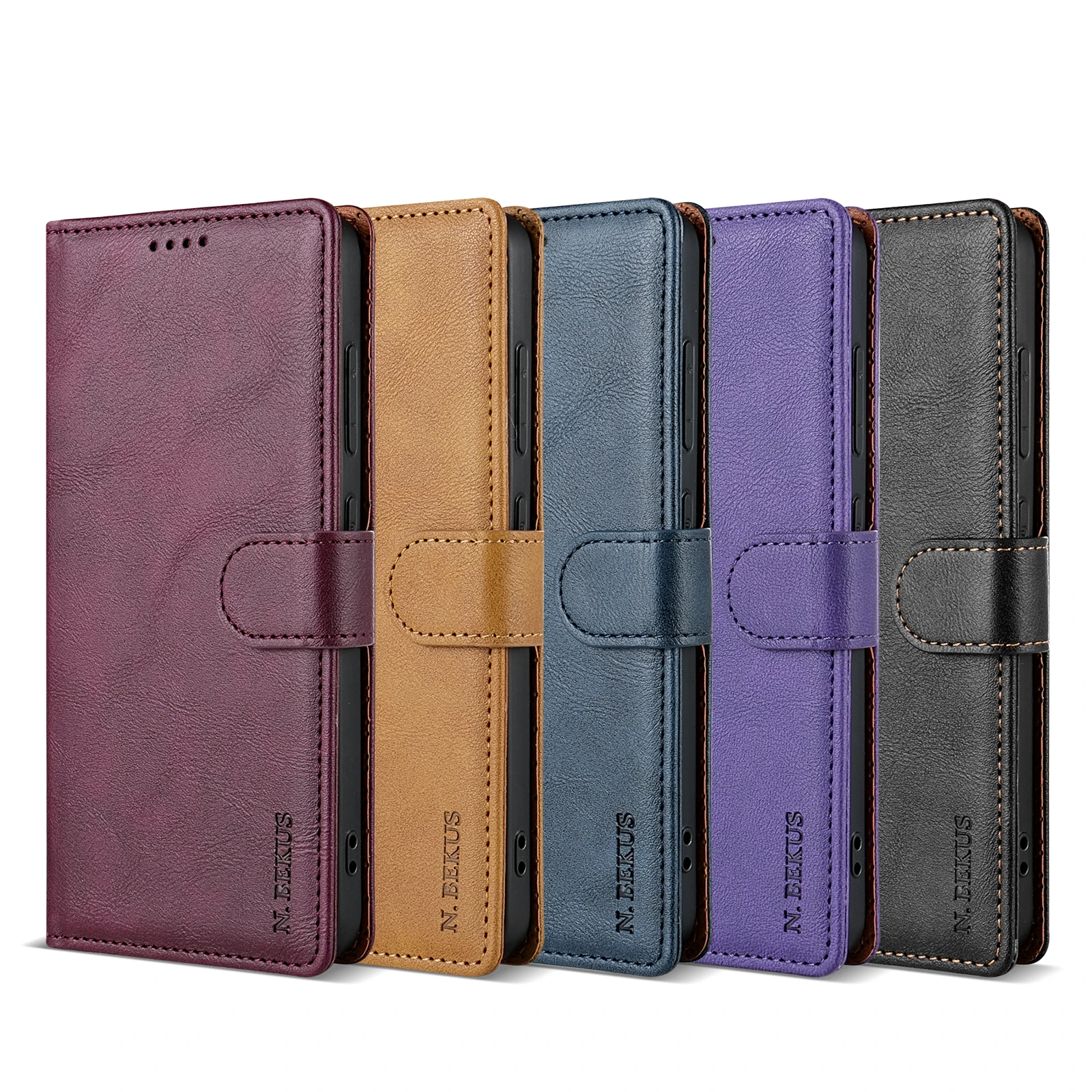 Premium Flip Leather Wallet Case - Sleek and Durable Cover