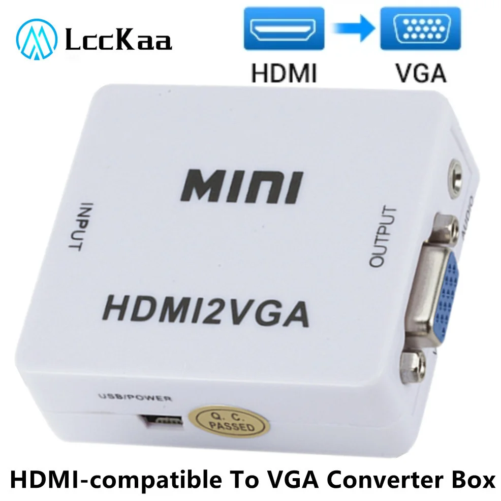 Convertisseur HDMI vers Vga avec adaptateur audio HDMI vers VGA HDMI2VGA
