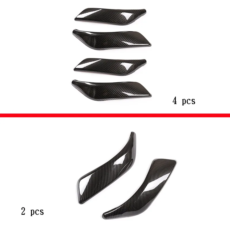 Armrest Panel Cover For BMW 1 2 Series F20 F21 F22 F23 2012- ABS Carbon Fiber Car Inner Door Armrest Handle Cover Trim Sticker Car Accessories