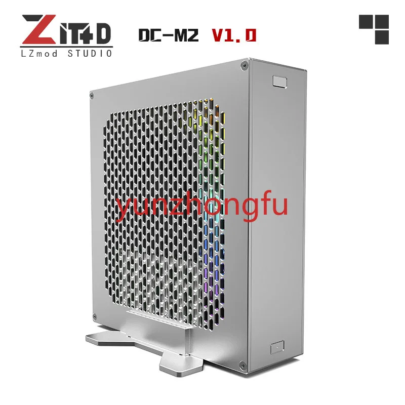 

Lzmod 2.2L mini DC-M2 core display ITX chassis supports built-in DC power supply
