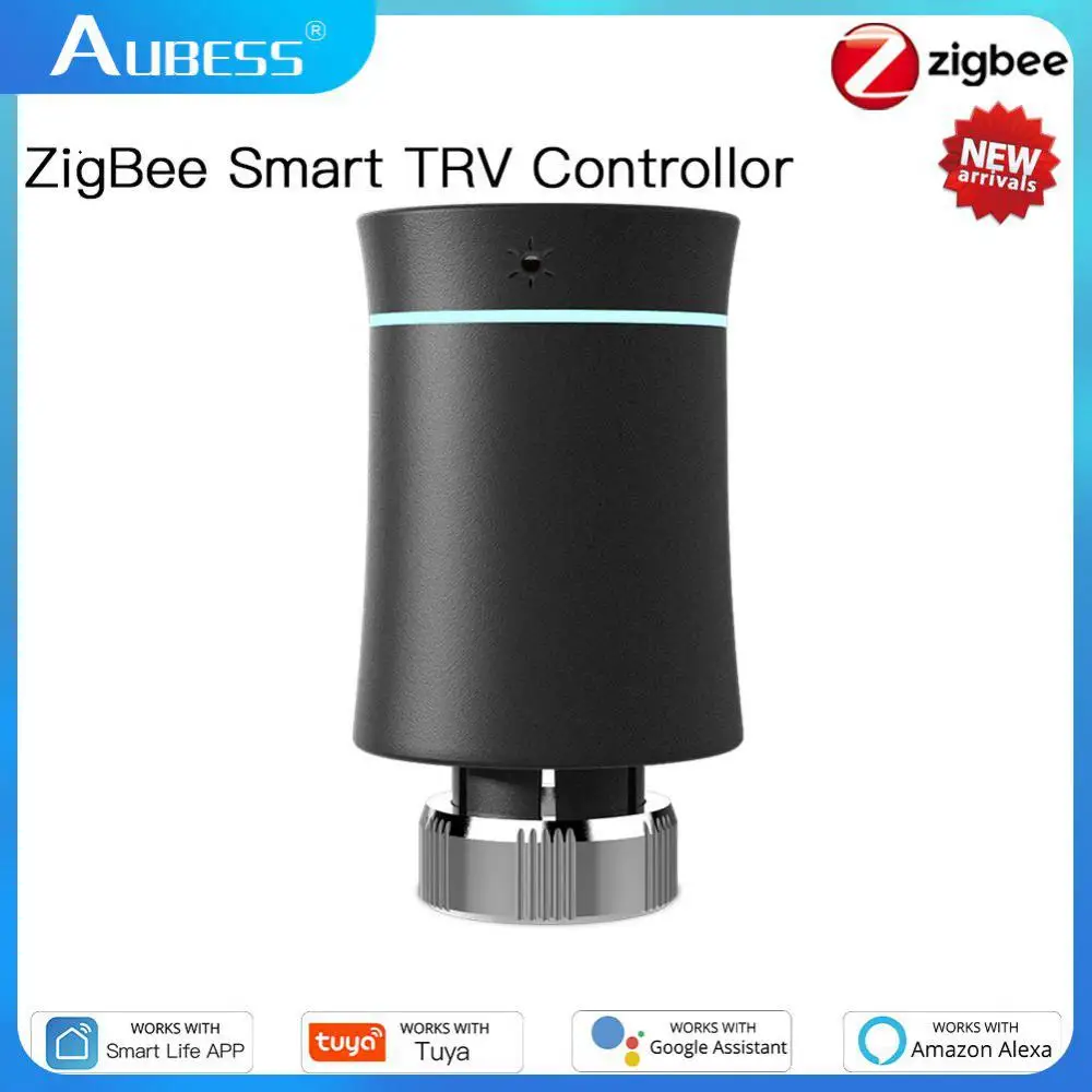 Aubess Zigbe3.0 Trv Tuya Valvola Attuatore Radiatore Termostato Programmabile Intelligente Controllo Riscaldatore Temperatura Alexa Google Home