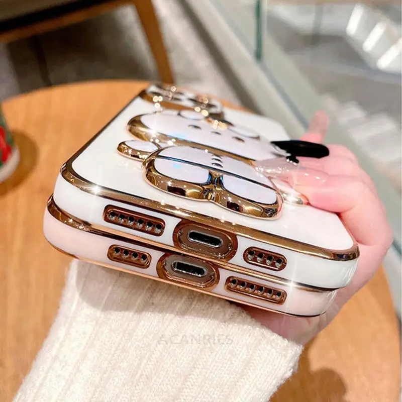 Note8pro Mirror Plating Fold Holder Case On For Xiaomi Redmi Note