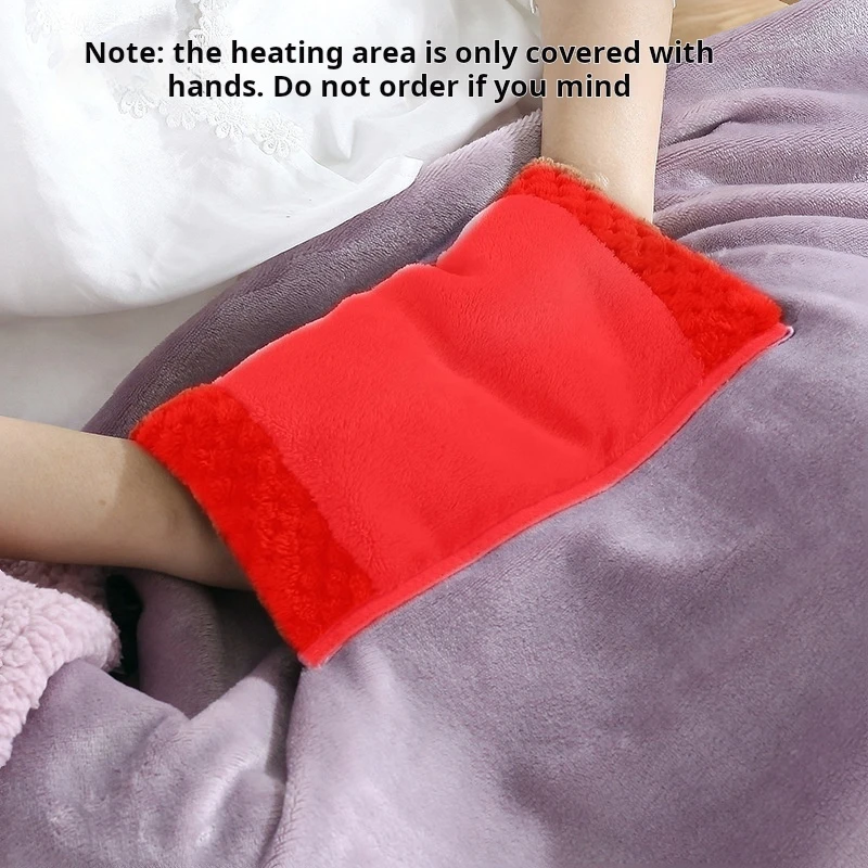 USB Electric Blanket Heated Shawl Coral Velvet Soft Plush 5V Portable Electric Heating Blanket Knee Feet Warmer Home Office