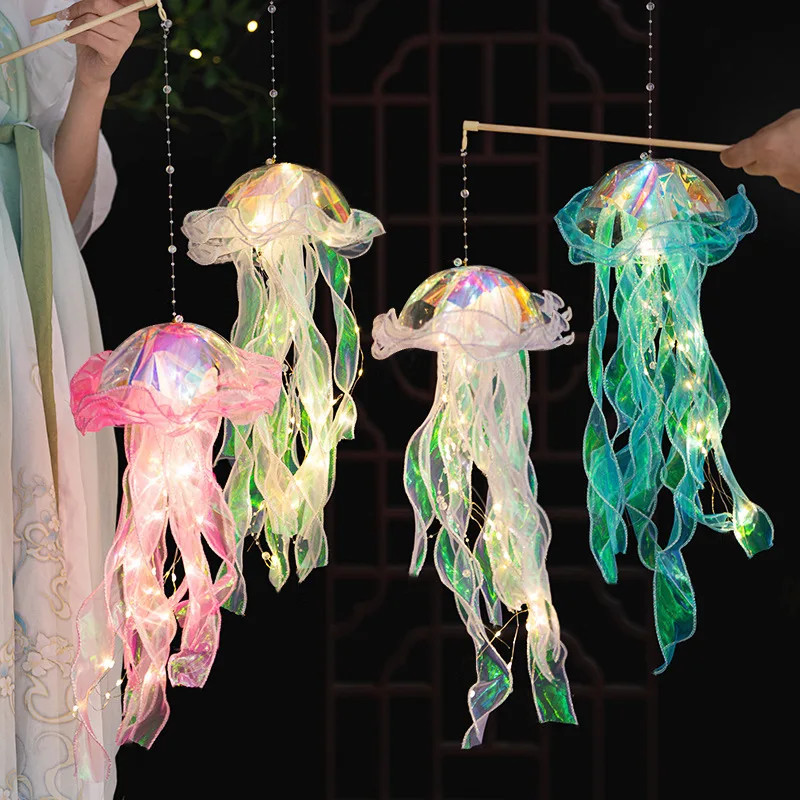 

Jellyfish Lamp, Portable Flower Lamp, Girl Room Atmosphere Decoration Lamp, Bedroom Night Lamp, Home Decoration