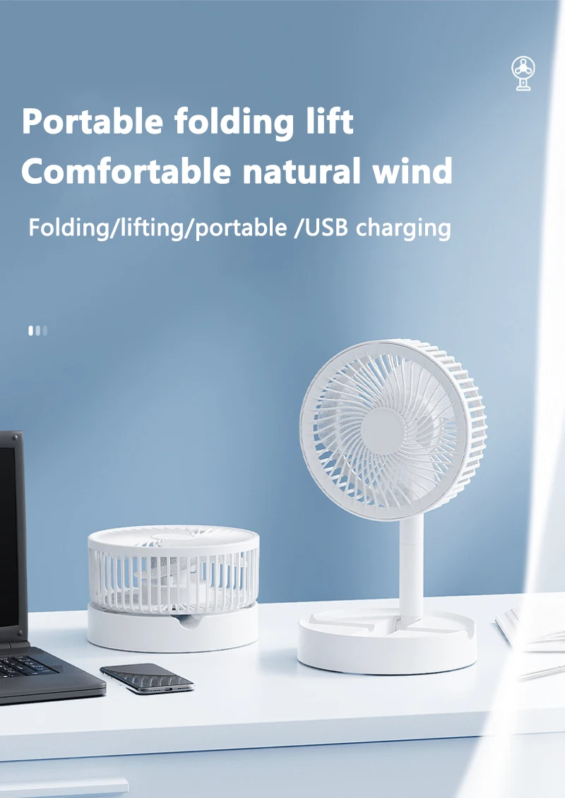 faltbarer Tischventilator kompaktes Design