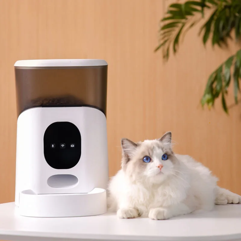 

5L daily feeding wifi automatic pet feeder smart cat smart pet feeder wifi with camera cat smart feeder