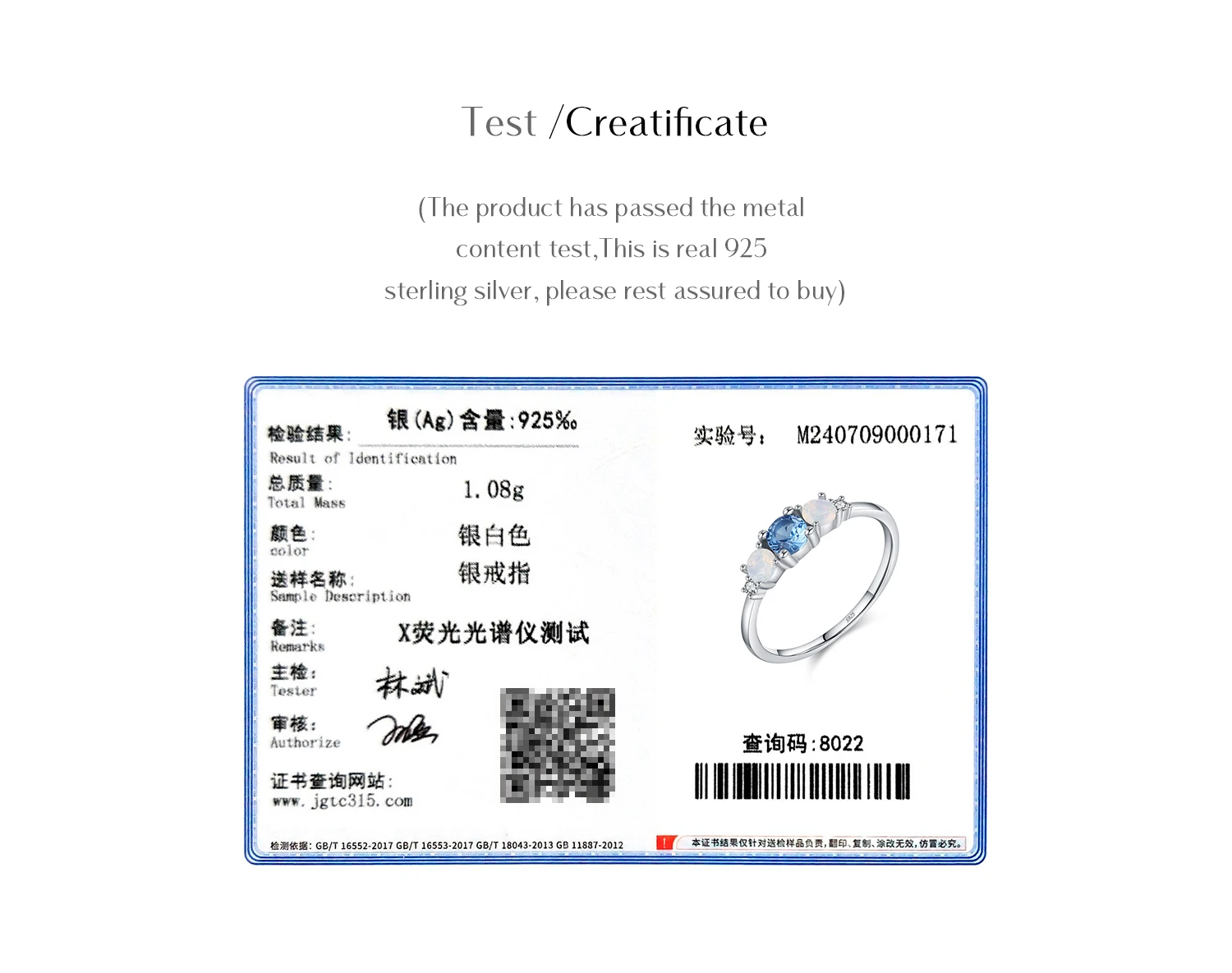 MODIAN 925 Sterling Silver Round Opal Ring White Gold Plated Dainty Cute Three Stone Ring For Women Birthday Christmas Jewelry