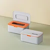 New Wet Tissue Box Desktop Seal Wipes Paper Storage Box Household Plastic Dust-proof with Lid Tissue Box for Home Office Decor 5