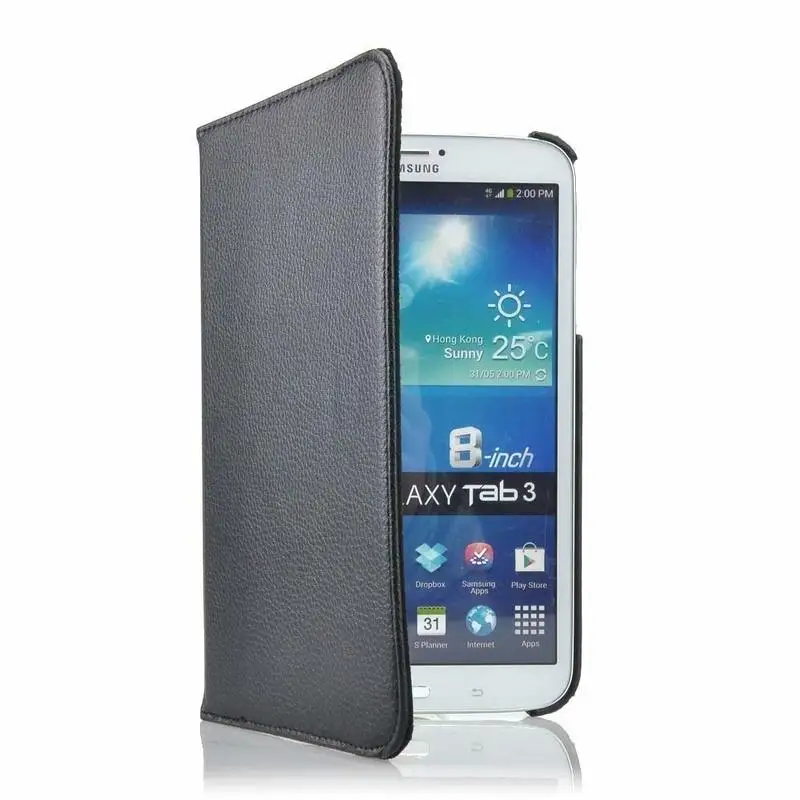 Ｚ   3 8.0 T310 T311 SM-T310 SM-T311 Tab3 8 º ̽ 360 ȸ ø PU  Ŀ funda capa