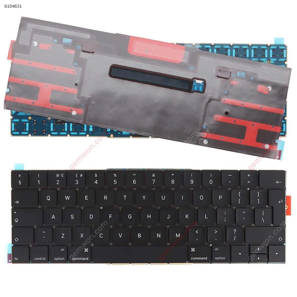 

UK Laptop Keyboard for Apple MacBook Pro A1707 15" Black with Backlit Board