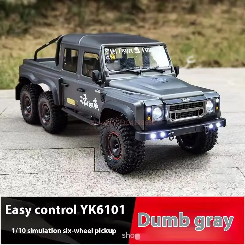 Rc Easy Control Yk6101 Six Wheel Pickup Remote Control Car Model Car 1/10 Off Road Six Wheel Drive Climbing Car Birthday Gift 5