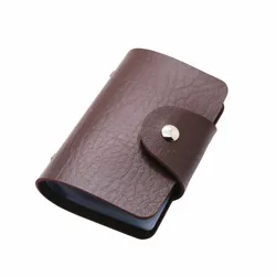 Deluxe PU Leather Card Wallet with Large Capacity & Cash Storage (Coffee)