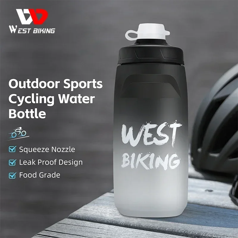 WEST BIKING 다채로운 그라데이션 자전거 병, 먼지 커버 포함, 부드러..
