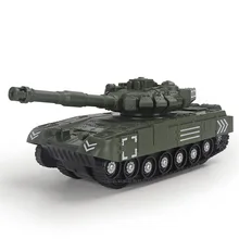 

1/32 Tank Model Children's Toy Car Sound and Light Military Missile Double Bearing Tank Inertial Car Model Puzzle Boy