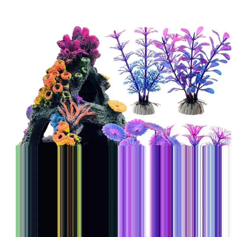 

Creative Fish Tank Decorations Coral And Aquatic Plant Aquarium Ornaments Rest And Play Accessories For Aquarium Tank Decoration