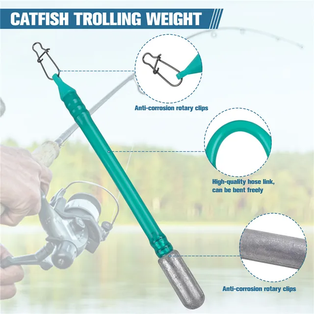 Catfish Rigs Snagless Drift Fishing Sinker 1-piece Slip Stick - Main Image