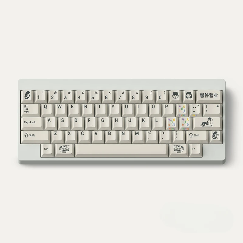 Echome-business Tema Keycap Grupo Pbt Dye-sublimation Cap Teclado Personalizado Perfil Cereja Teclado Mecânico