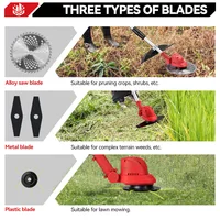 ONEVAN 10 pouces tondeuse à gazon électrique sans brosse 36000 tr/min coupe gazon sans fil outil électrique de jardin pour Makita 18V batterie broche 3