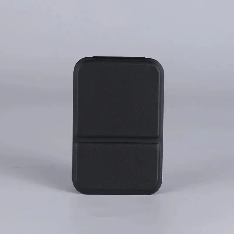 단색 PU 가죽 휴대용 접이식 화장 거울 학생용 귀여운 포켓 데스크탑 화장대 거울