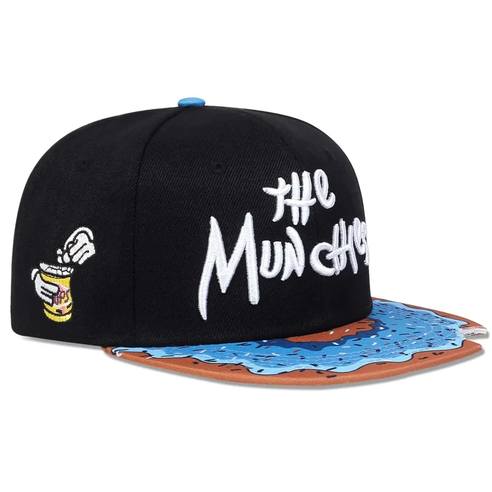 THE MUNCHIES-Gorra de béisbol para hombre y mujer, gorro con cierre trasero, color rosa, estilo Hip Hop, informal, para exteriores