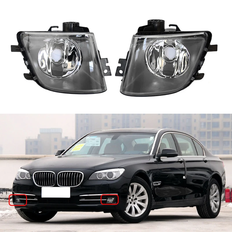 

Car Front Bumper Fog Light Lamp Foglight Cover Lights No Bulb For BMW F01 F02 740i 740Li 750i 2009-2013 63177182195 63177182196