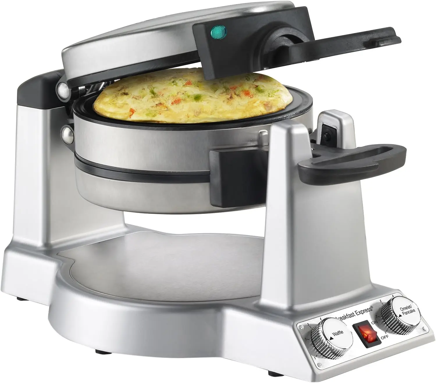 

Breakfast Express Waffle/Omelet Maker, Stainless Steel