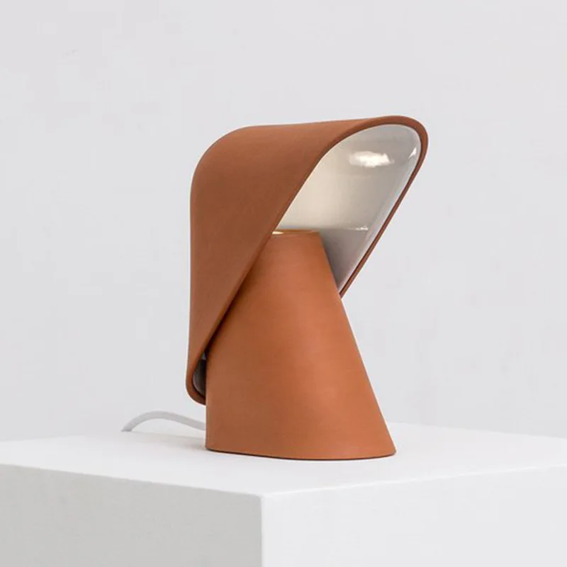 

Post-modern minimalist bedside table lamp LED orange Scandinavian living room study bedroom desk lighting decorative table lamp