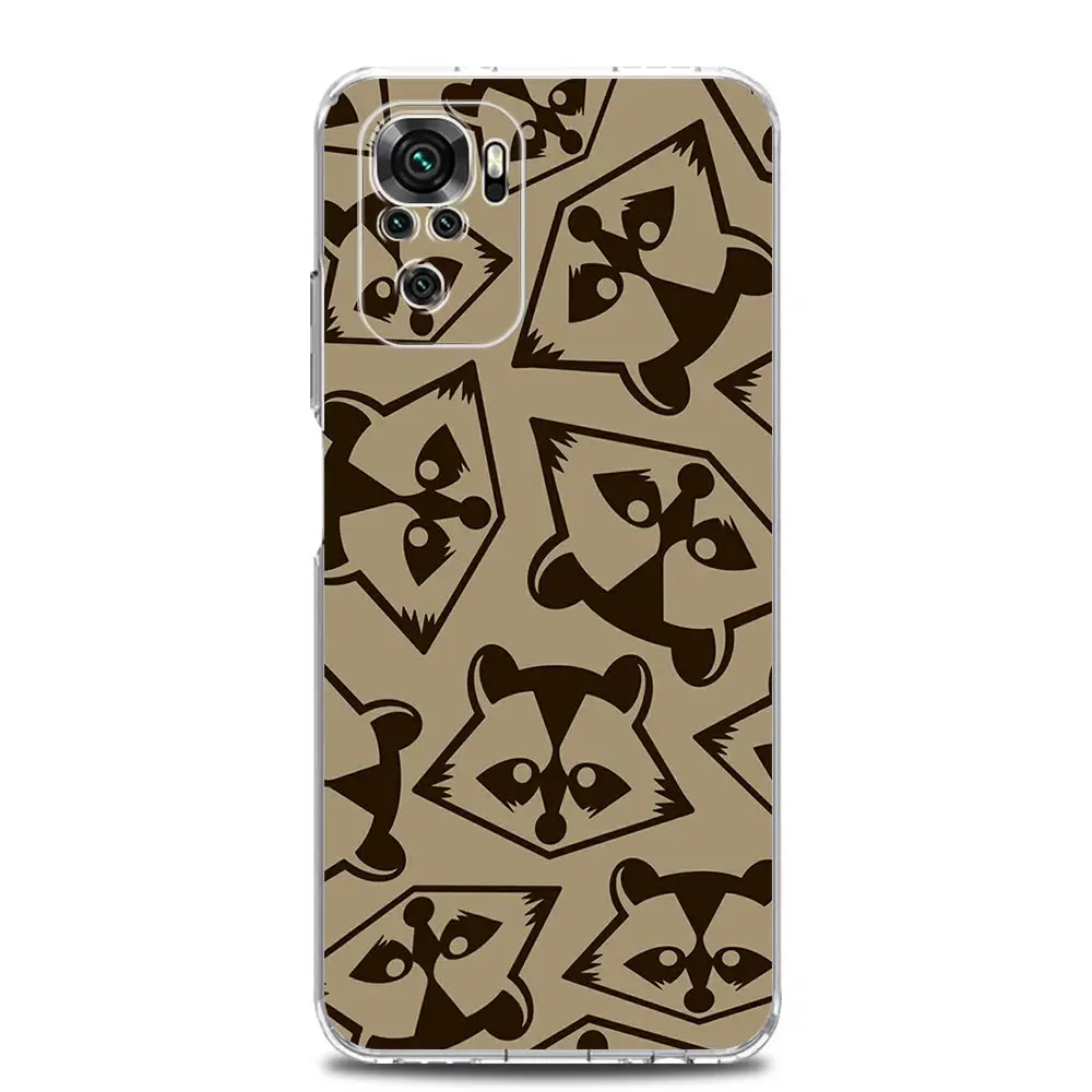 Clear Soft Phone Case with Mapache Design