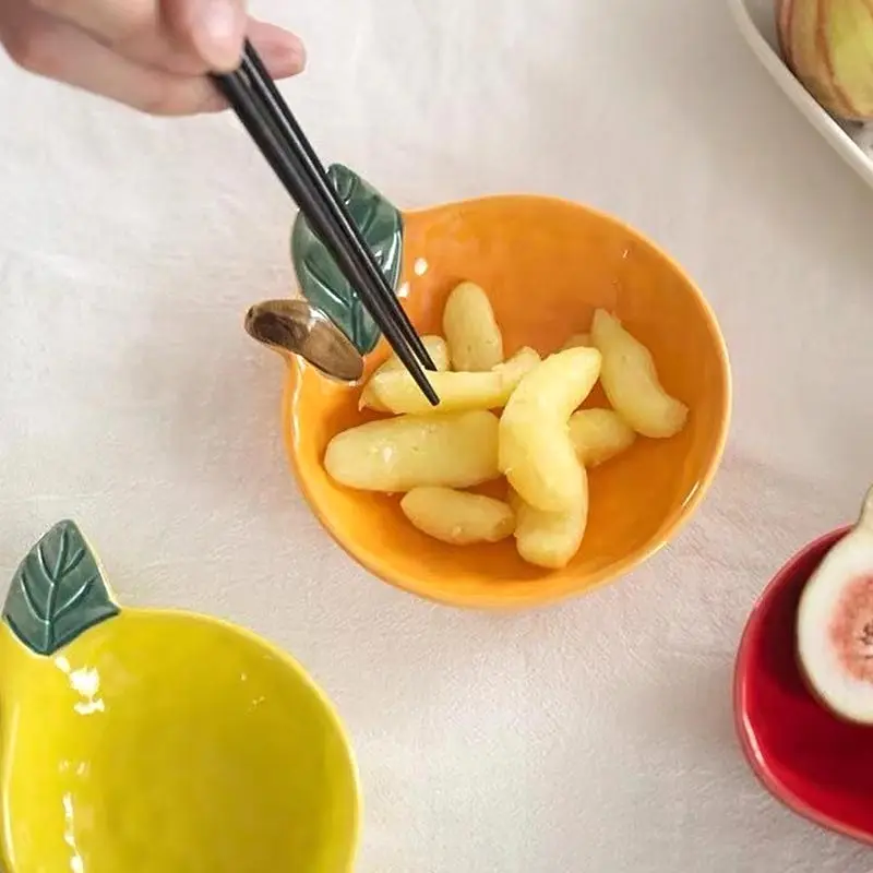 Ovoce vzhled keramika oranžová citron koření miska kuchyň kreativní omáčka ocet nádobí talíř nepravidelný dipping podšálek miska