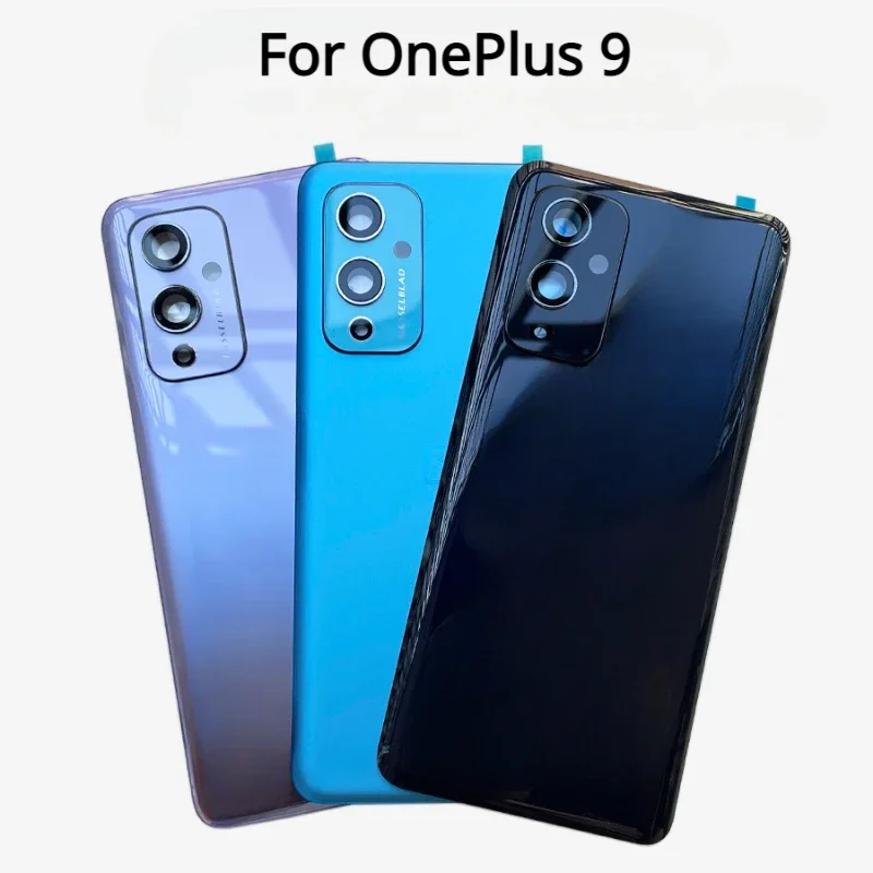 

One Plus 9 Gorilla Glass 5 Rear Housing Cover For OnePlus 9 Back Door Replacement Hard Battery Case