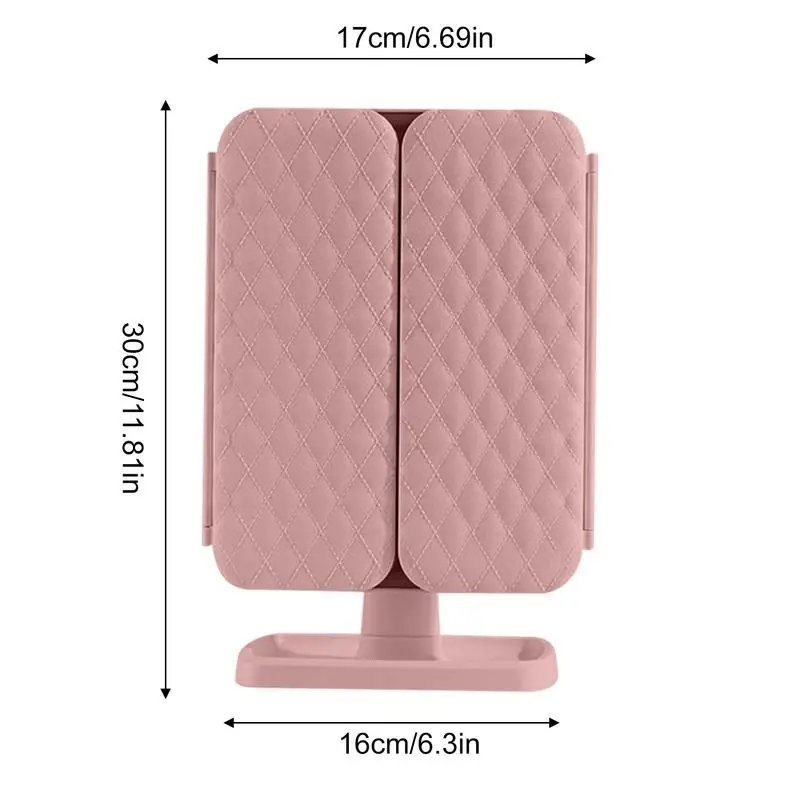 Smart Mirrors Makeup Table Mirrors Makeup Mirrors LED Lights Vanity Mirrors with Magnification Trifold Cosmetic Mirrors 180 6