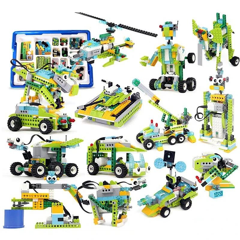 WeDo 2.0 Educational Functions Parts Compatible 45300 Core Set Building Blocks DIY Toys Charge version