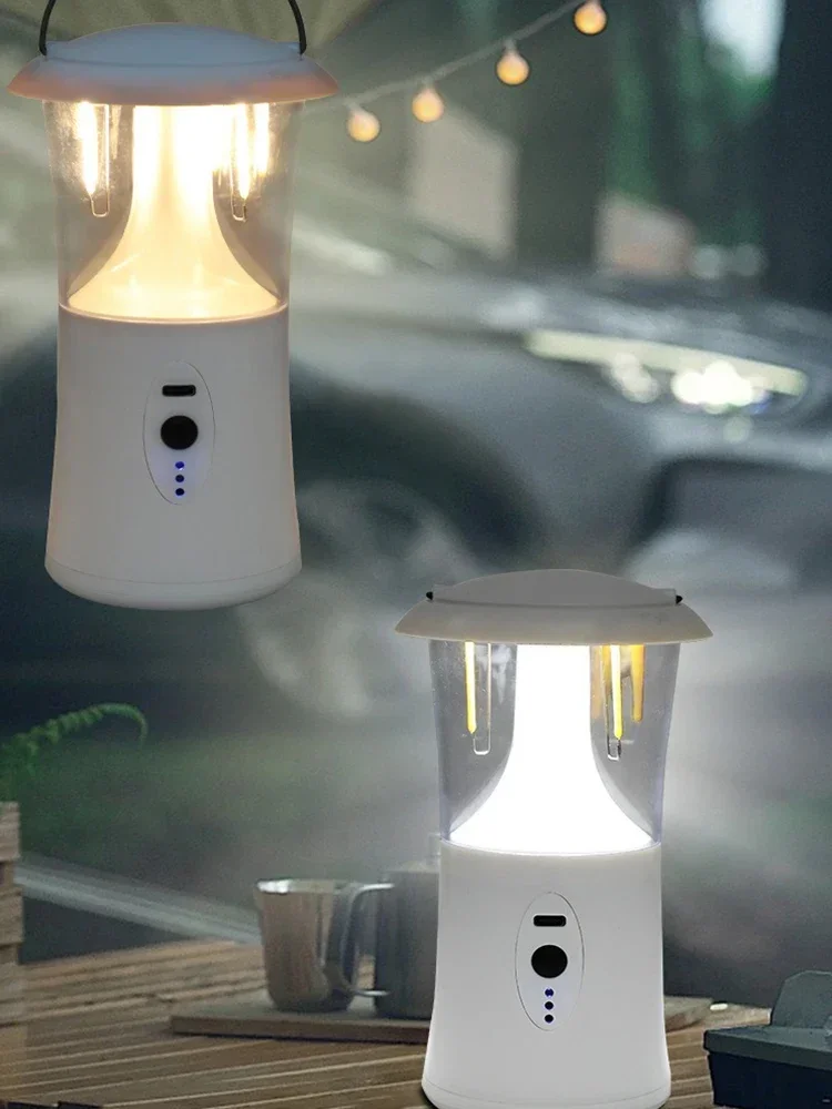 Description Picture 2 of item1 Pcs Rechargeable Camping Lantern Outdoor Night Light Portable Illumination Waterproof Lamp for Tent Lighting or Handheld