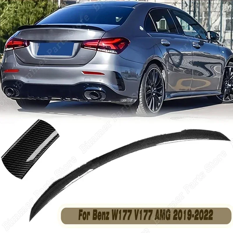 Becquet de Coffre Arrière en Fibre de Carbone ABS, Accessoires de Style  pour Mercedes Classe A W177 Jas V177 2019-2022 - AliExpress