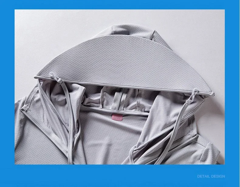 Summer sun protective clothing ultra-thin breathable sun protective clothing women's UV-proof large size hooded ice silk skin cl