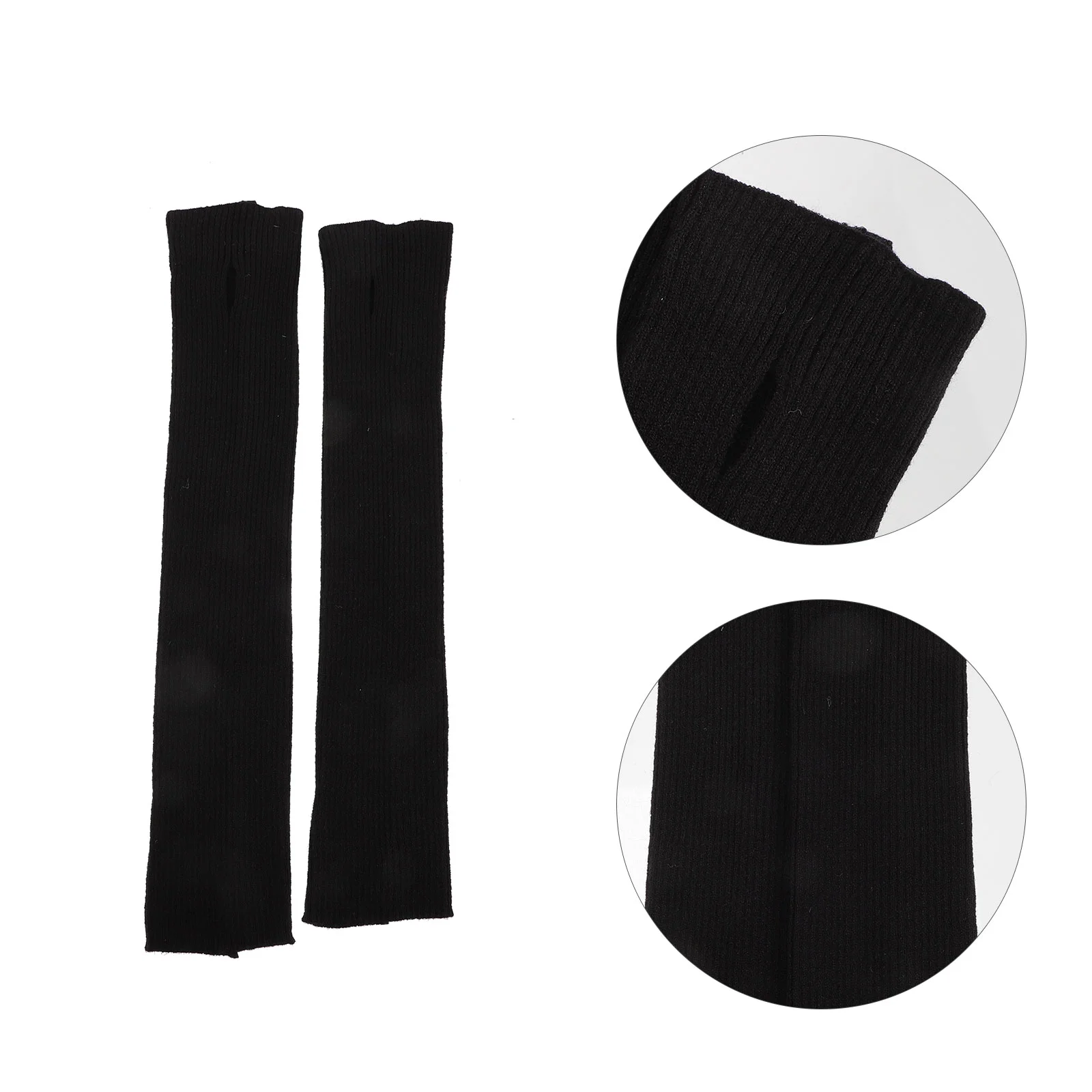

Winter Sleeves and Leg Covers Women's Warm Gloves Supple Cuff Practical Knitted Warmers Fabric Fingerless Half-finger
