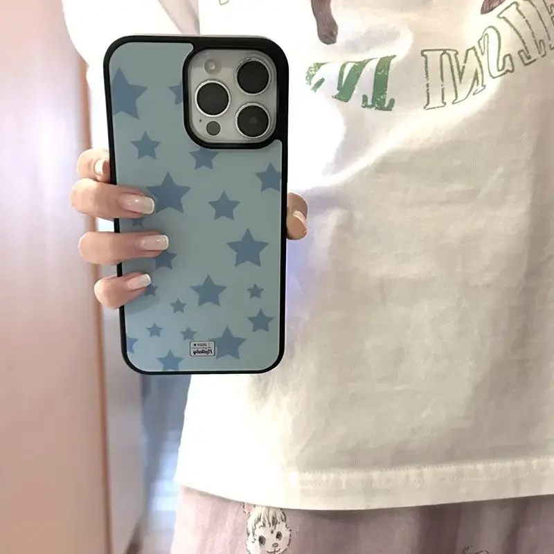 Gothic Blue Star Trendy Cartoon Phone Case