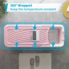 Portable Foldable Adult Bathtub with Waterproof Pillow Extra Large Size 2 Side Handles Ice Bath and Hot Shower Space-Saving 6