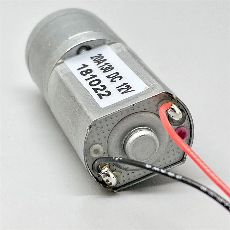 20GA-130 Mini 20mm Full Metal Gear Motor Micro Gearbox Gear Reduction Motor DC3V 6V 9V 12V 110RPM Slow Speed DIY Robot Smart Car images - 6