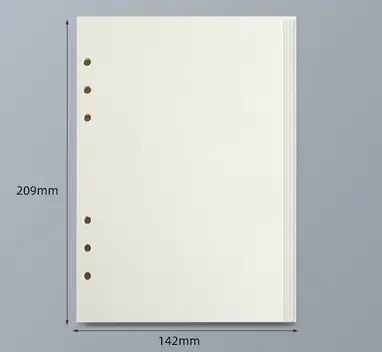 45 Sheets A5 A6 A7 Loose Leaf Notebook Refill Spiral Binder Inner Page Line Blank craft  Grid Inside Paper Stationery - Image 23