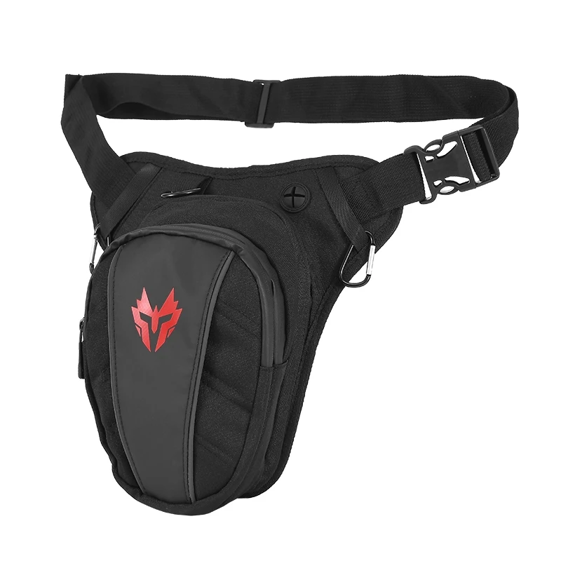 

Motorcycle Leg Bag Male Crossbody Waist Bags Female Expandable Cycling Chest Knight Reflective Equipment Black Red