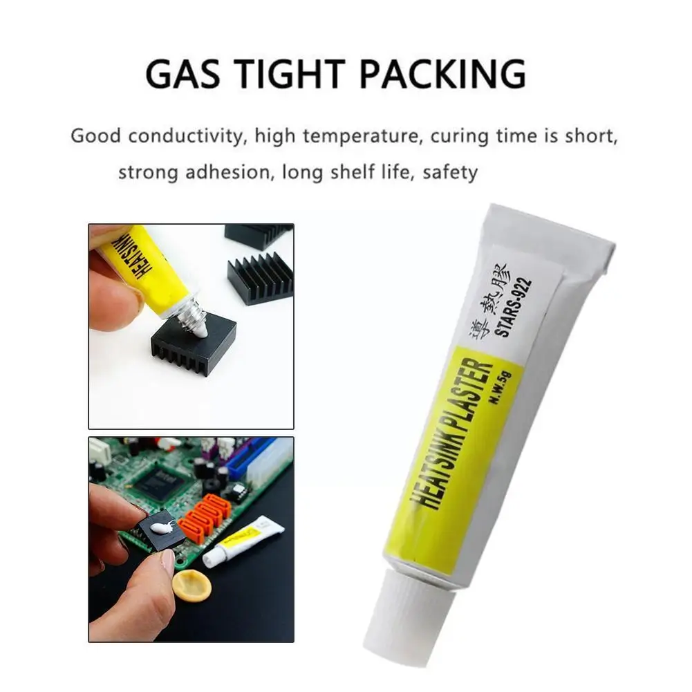 

Thermal Conductive Adhesive Thermal Conductive Silicone STARS-922 5g Adhesive Strong Heatsink Plaster Silicone Grease N1M2