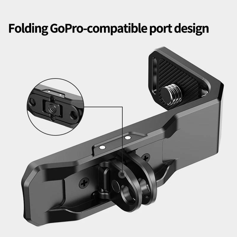 Quick Release Metall L Plate Board Rig mit magnetischer Adapter Basishalterung für Insta360 X4 X5 Action Panoramakamera-Zubehör – Detail 4